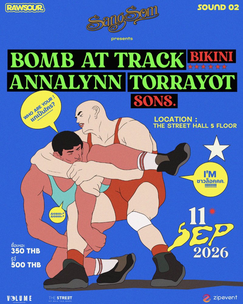 RAWSOUR [SOUND 02] : Bomb at Track / Annalynn / torrayot / BIKINI / SONS. Zipevent