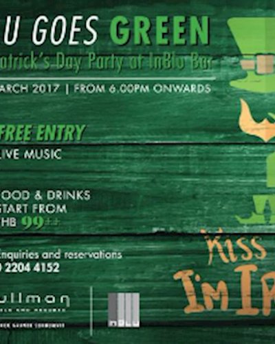 Goes Green- St. Patrick’s Day party at InBlu bar at Pullman Bangkok Grande Sukhumvit Zipevent