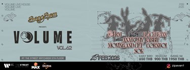 SangSom presents Volume Livehouse Vol.62 - YERM x ANATOMY RABBIT x MOVING AND CUT x BLACKBEANS x CORNBOI x SOK Zipevent