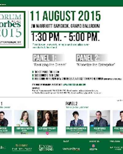 Forbes Thailand Forum E-Entrepreneurs Zipevent
