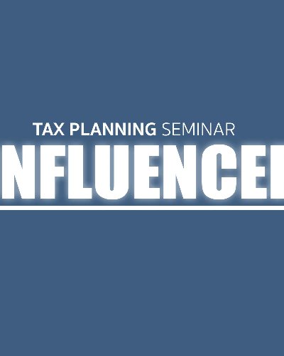 Influencer Tax Planning Seminar ภาษีสำหรับอินฟลูเอนเซอร์ Zipevent