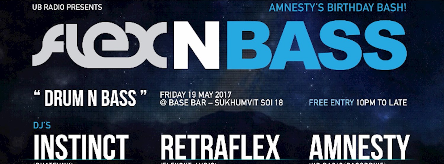 Amnesty's Birthday Bash - Flex N Bass Zipevent