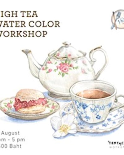 High Tea Watercolor Workshop Zipevent