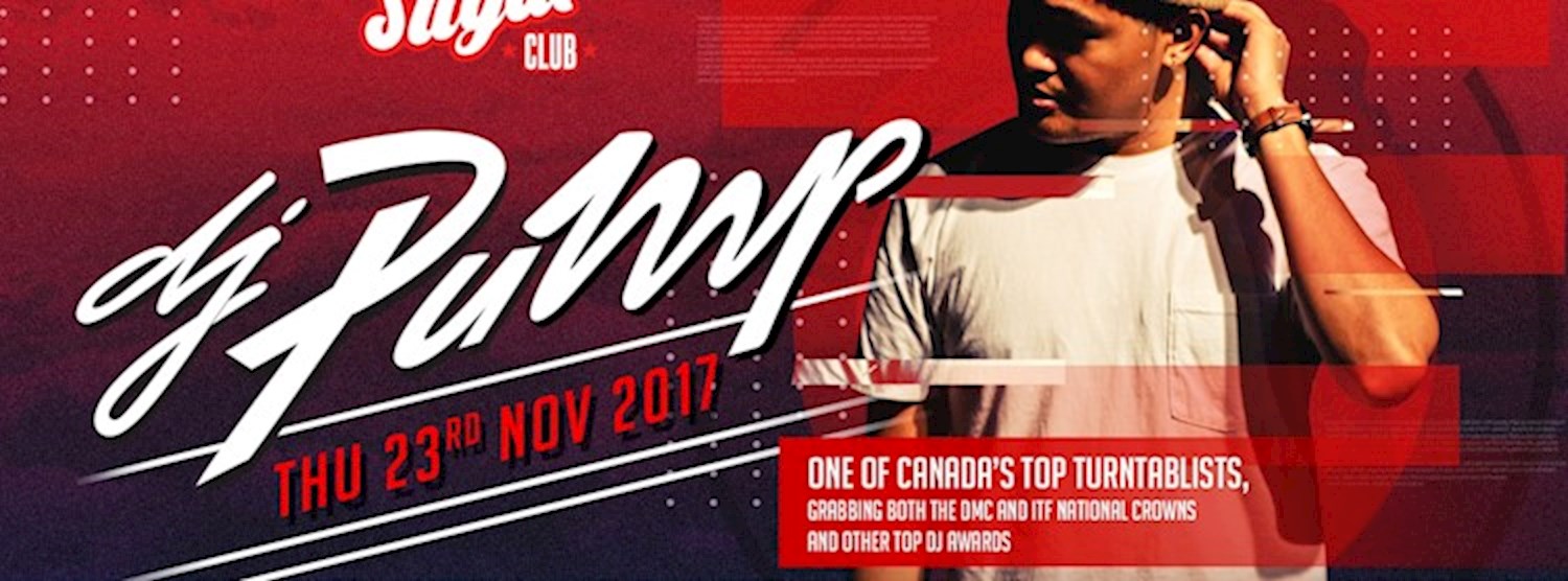 The Return of DJ PUMP: Thursday, 23rd November Zipevent