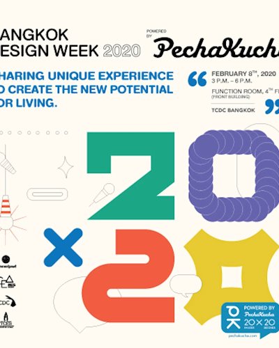 Bangkok Design Week 2020, Powered by PechaKucha Zipevent