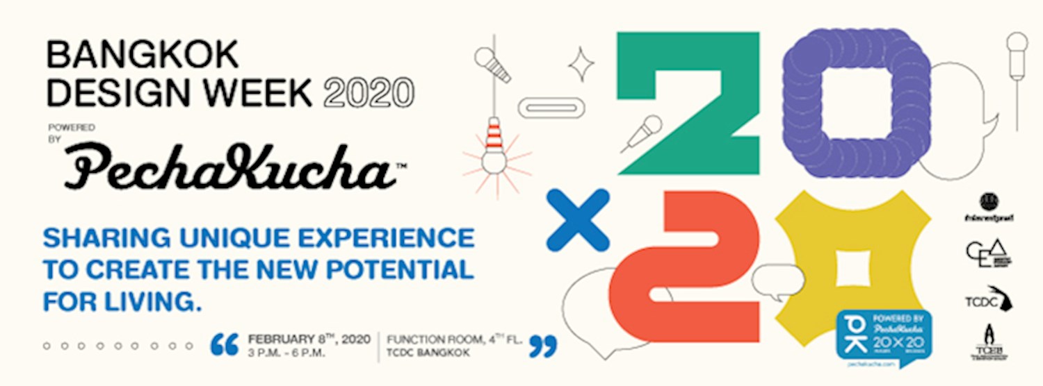 Bangkok Design Week 2020, Powered by PechaKucha Zipevent