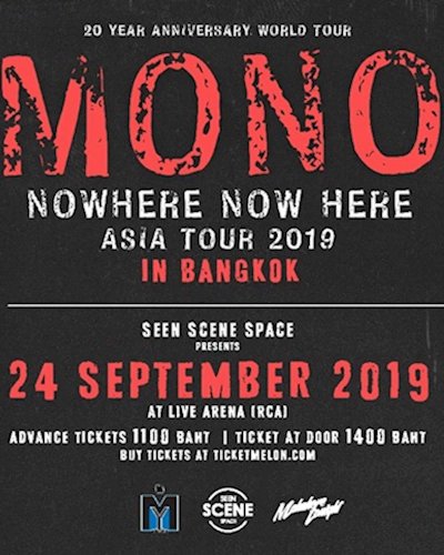 MY BEER presents MONO Asia Tour 2019 in Bangkok Zipevent