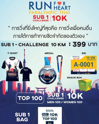 Run For Heart Paralympic Thai  SUB1 Challenge Zipevent