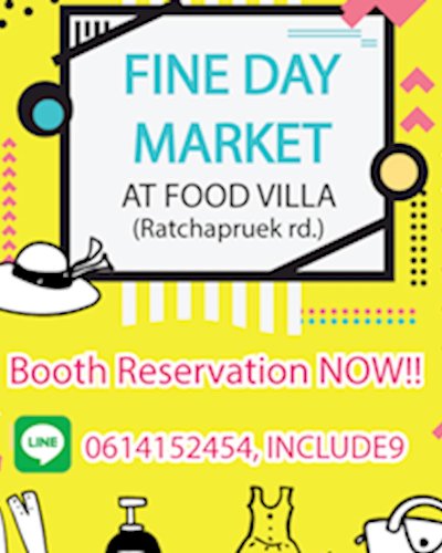 FINE DAY MARKET 2018 @FOOD VILLA Zipevent