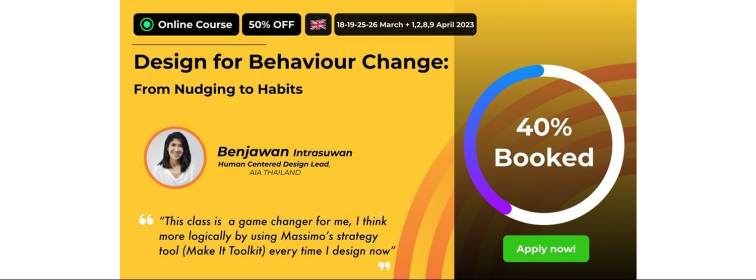 Design for Behaviour Change - TU Certified Program | Batch 8 Zipevent