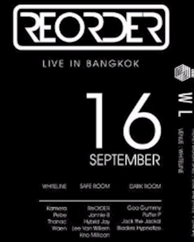 TLT presents ReOrder Live In Bangkok  Zipevent