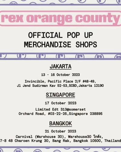 REX ORANGE COUNTY  Zipevent