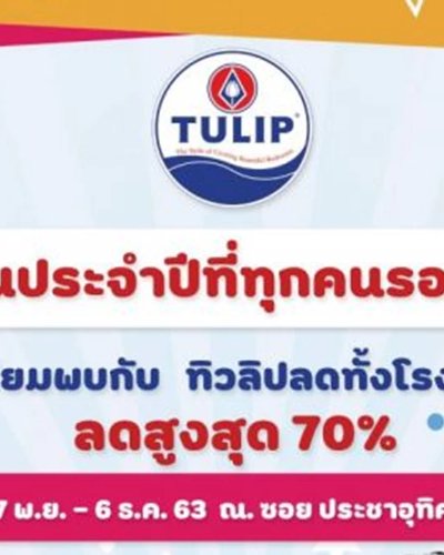 ชุดเครื่องนอน TULIP ลดล้างสต๊อคประจำปี Zipevent