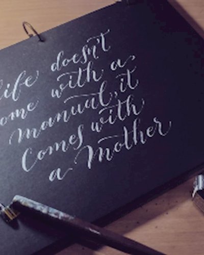 Dip into flowy Calligraphy Zipevent