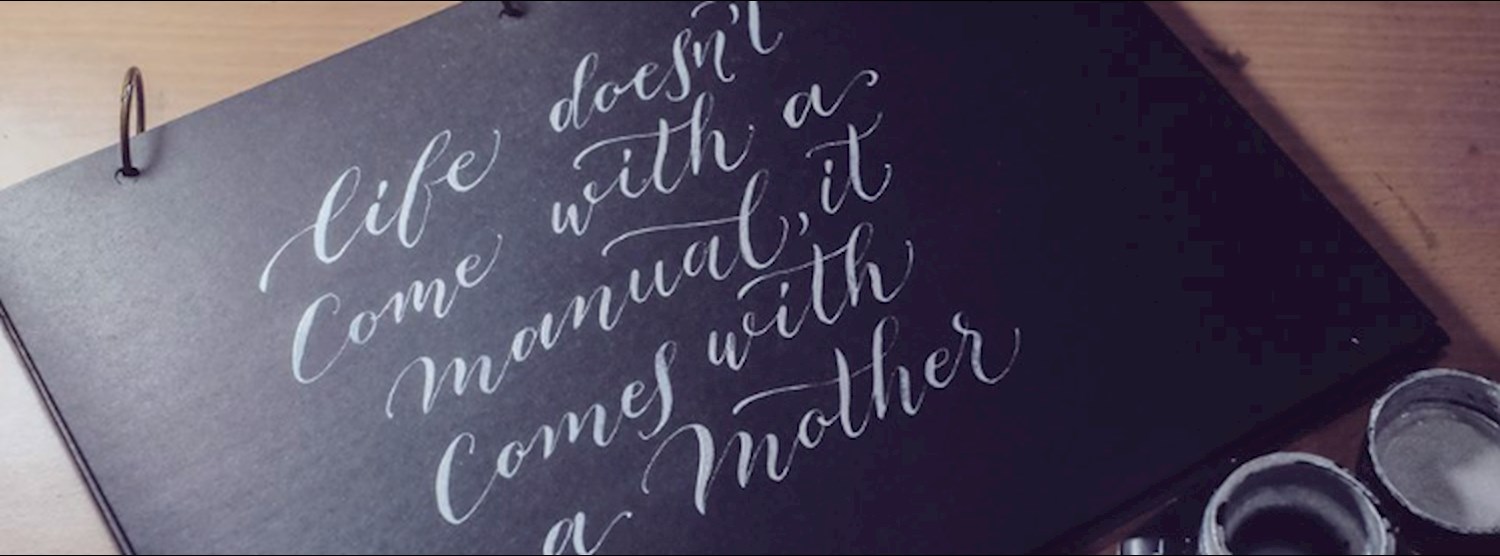 Dip into flowy Calligraphy Zipevent