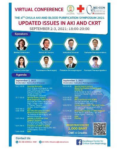 The 4th Chula AKI and Blood Purification Symposium 2021 Virtual Conference Zipevent