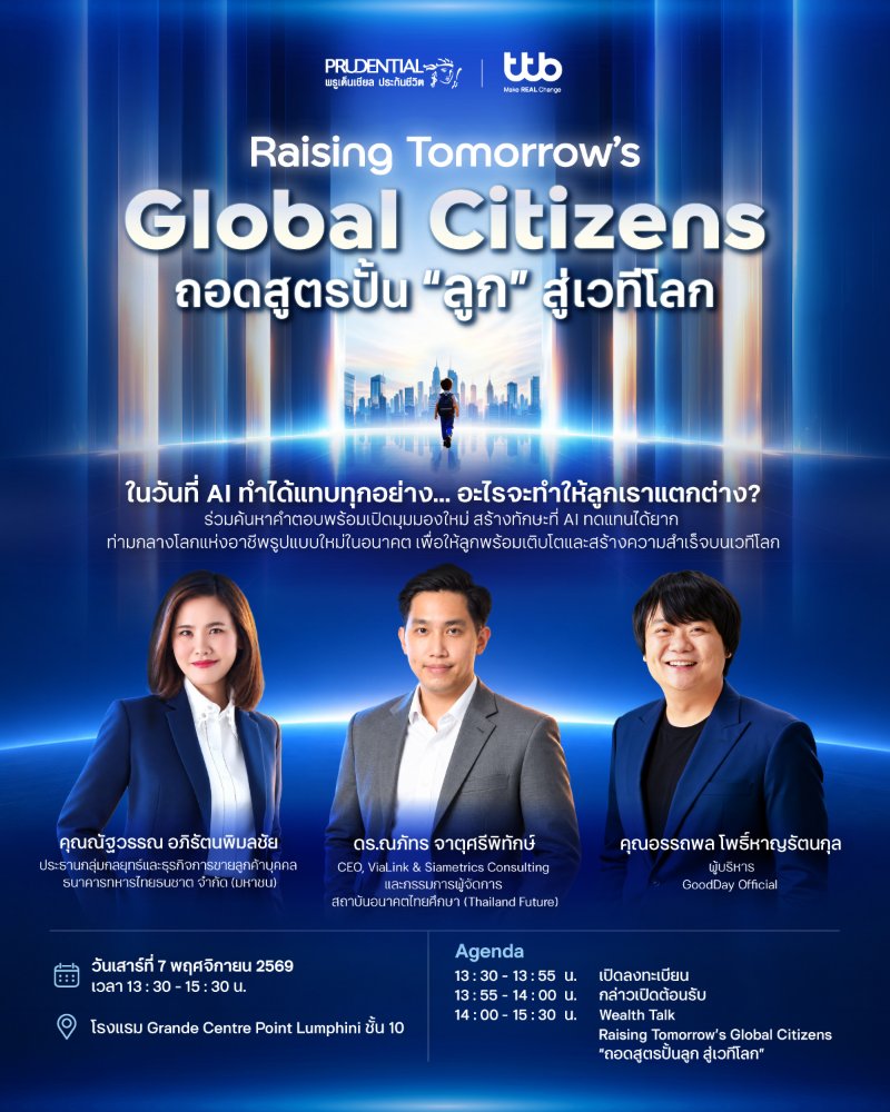 Raising Tomorrow’s Global Citizens ถอดสูตรปั้นลูก สู่เวทีโลก Zipevent