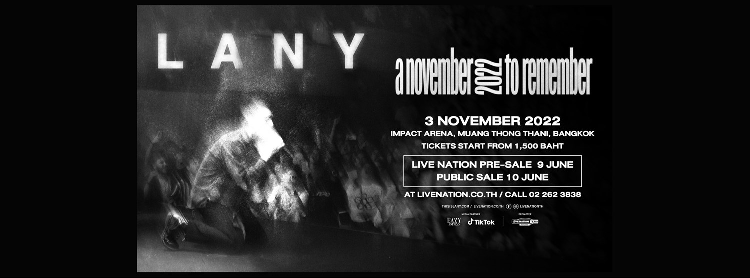 LANY A November To Remember Live in Bangkok Zipevent