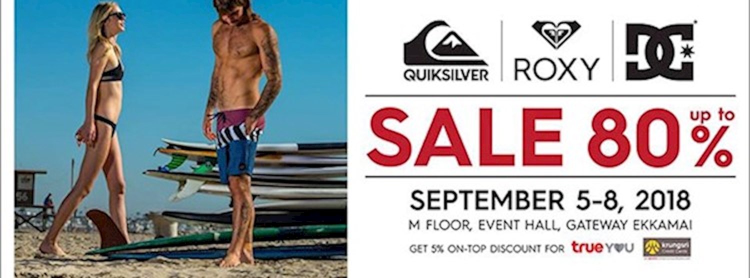 Quiksilver Roxy DC Grand Sale 80% Zipevent