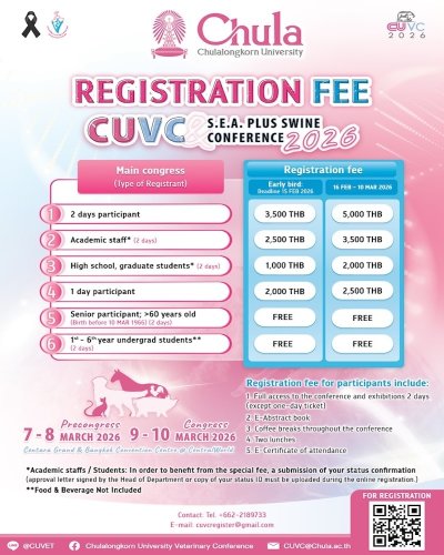 Chulalongkorn University Veterinary Conference 2026 (CUVC 2026) Zipevent