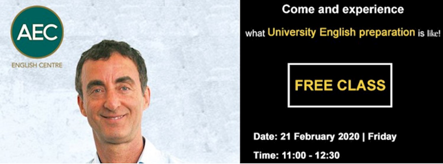 Come and experience what University English preparation is like! Zipevent