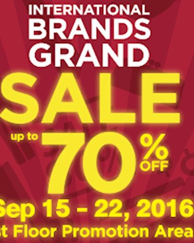 INTERNATIONAL BRAND GRAND SALE Up to 70% Zipevent