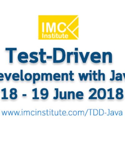 สำหรับนักพัฒนา Test-Driven Development with Java พร้อมปฎิบัติ  วันที่ 18 -19 มิถุนายน 2018 Zipevent