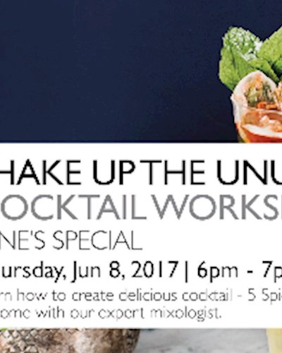Shake up the unusual cocktail workshop Zipevent