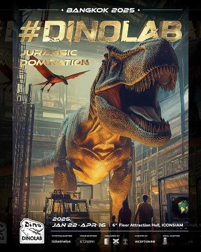 DINOLAB BANGKOK 2025 Jurassic Domination Zipevent