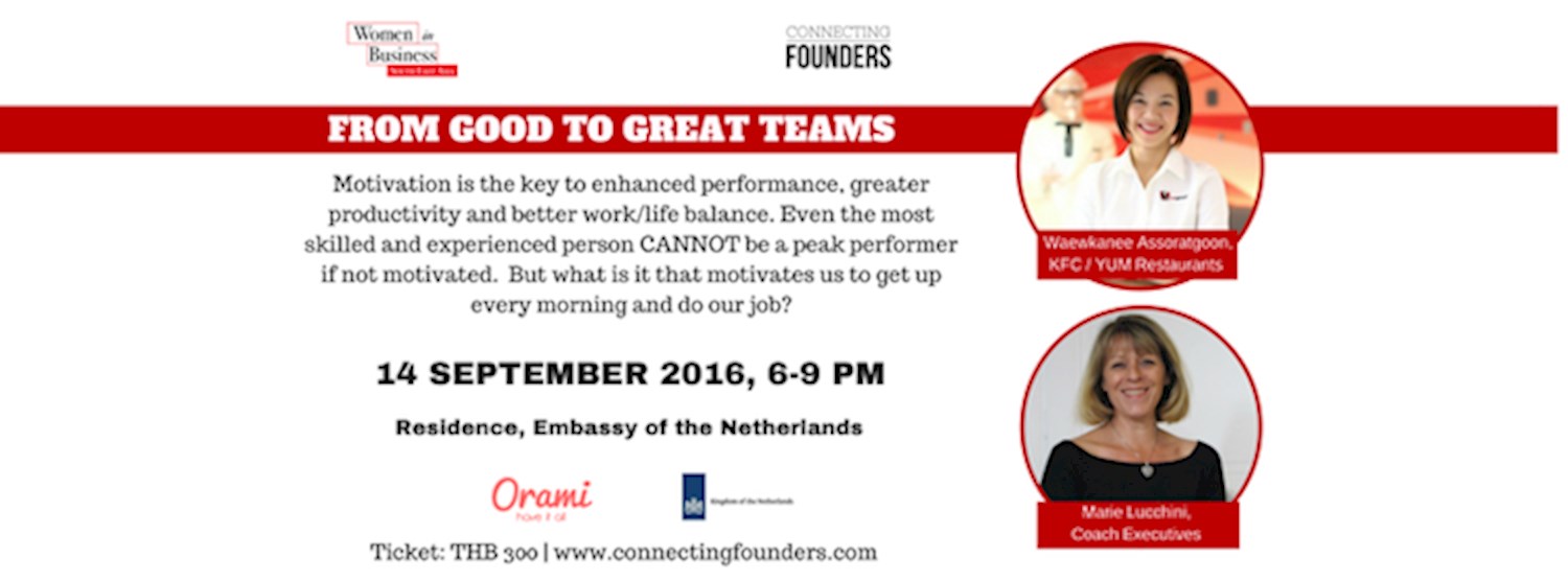 Workshop: From Good to Great Teams Zipevent