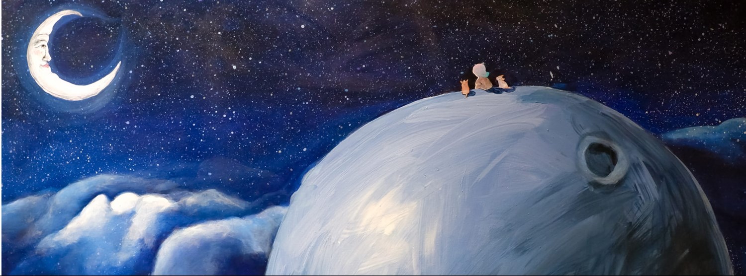 Girl to the Moon Zipevent