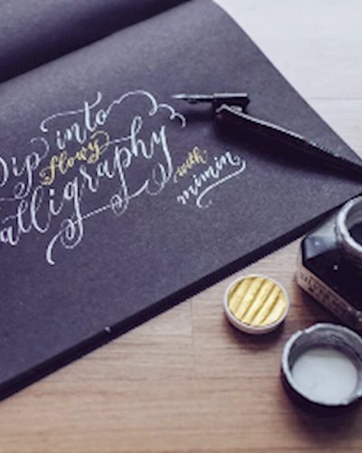 Dip into flowy Calligraphy (dip pen) Zipevent