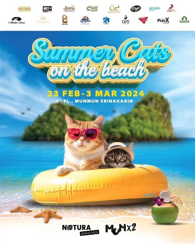 Summer Cats on the Beach Zipevent