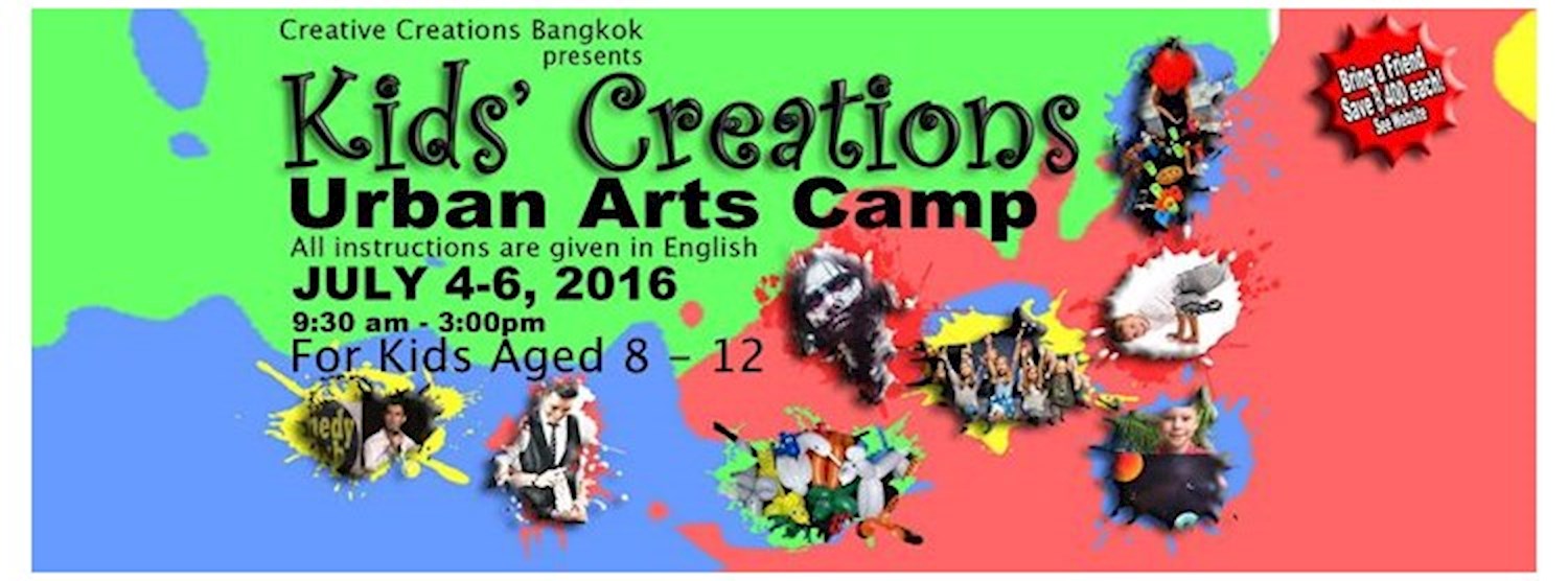 Kids' Creations Urban Arts Camp Zipevent