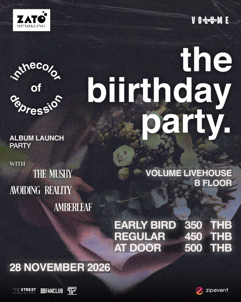ZATO Presents TheBiirthdayParty inthecolorofdepression Album Launch Party Zipevent