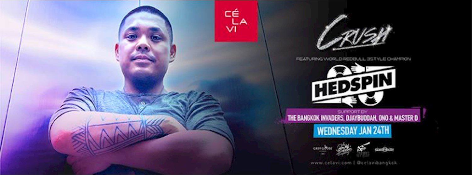 Crush Wednesdays presents: DJ Hedspin, Wed Jan 24th at CLV BKK Zipevent