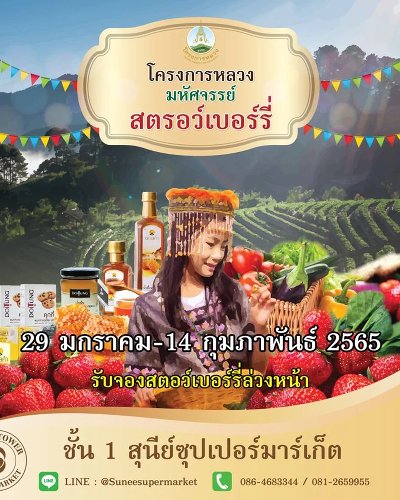 โครงการหลวงมหัศจรรย์สตรอว์เบอร์รี่ 2022 Zipevent