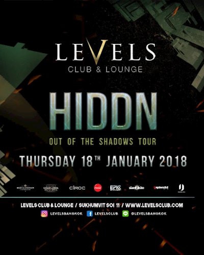 HIDDN at Levels l Thursday 18th January 2018 Zipevent