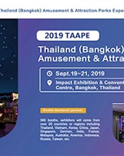 Thailand (Bangkok) Amusement & Attraction Parks Expo 2019 Zipevent