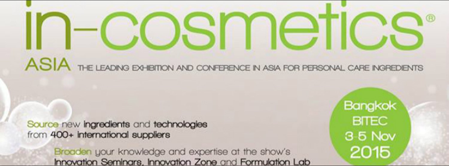 In-cosmetics Asia 2015 Zipevent