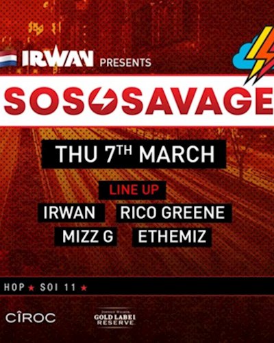 ★ Sugar Bangkok Invites: SoSoSavage presented by DJ IRWAN (AMS) Zipevent