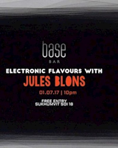 Electronic Flavours with Jules Blons | 01.07 Zipevent