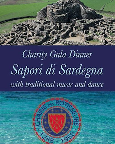 Soul of Sardinia Chaine des Rotisseur Charity Gala Dinner Zipevent