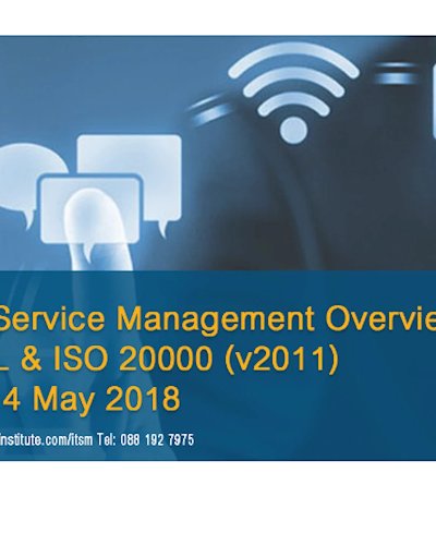 IT Service Management Overview ITIL & ISO 20000 (v2011)  Zipevent