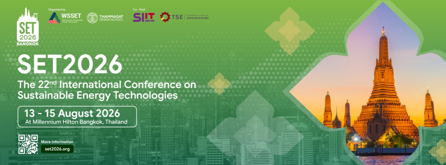 The 22nd International Conference on Sustainable Energy Technologies (SET2026) Zipevent