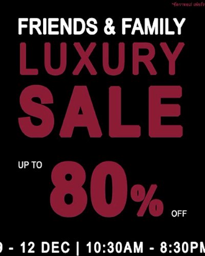 Friends & Family Luxury Sale 2017 Zipevent