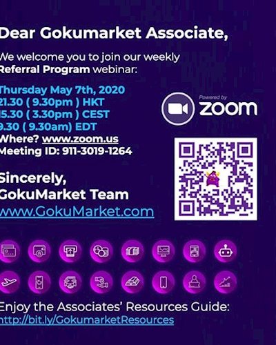 สัมนาผ่านเว็บ: GokuMarket-เสนอเรื่อง Referral Program Zipevent