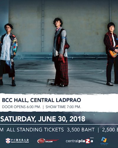 Radwimps Asia Live Tour 2018 in Bangkok Zipevent