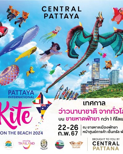Pattaya International Kite On The Beach 2024 @Central Pattaya Zipevent