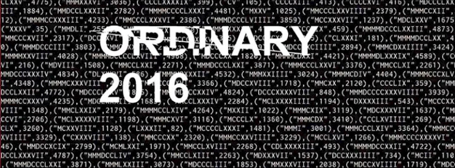 ORDINARY 2016 @Jam Zipevent